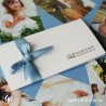 Белый подарочный сертификат 21х10 см